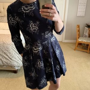 GAP navy floral dress